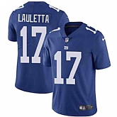 Nike Men & Women & Youth Giants 17 Kyle Lauletta Royal NFL Vapor Untouchable Limited Jersey,baseball caps,new era cap wholesale,wholesale hats